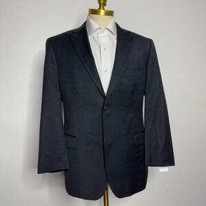 Hugo Boss 42S Suit‎ Blazer Sport Coat Mens Solid Gray Wool